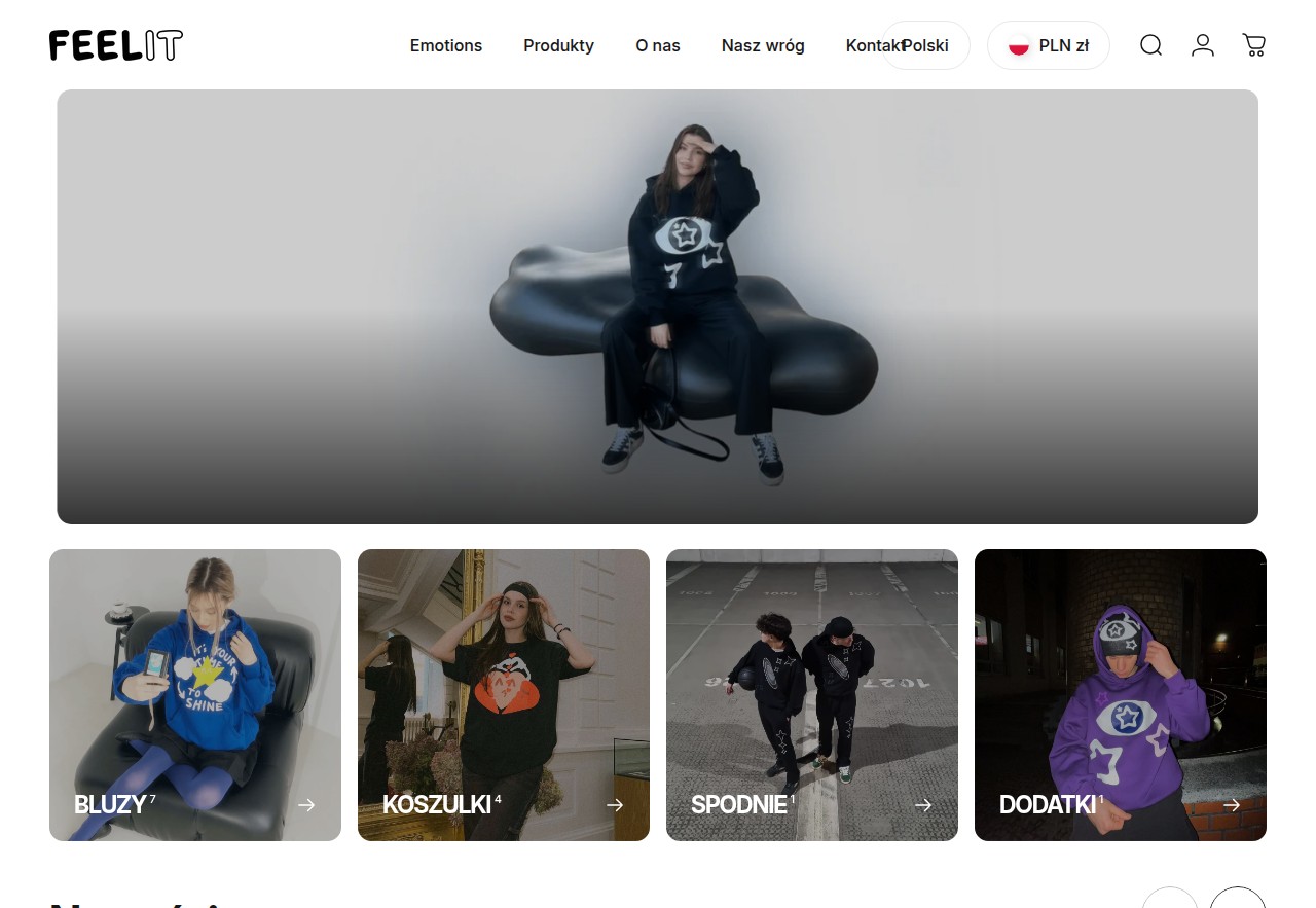 Realizacja: sklep internetowy Feelit Studios